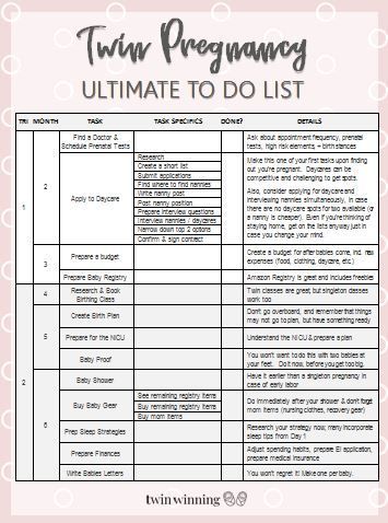 New baby to do list sale