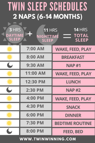 Daily Schedules for Twins - Twin Winning