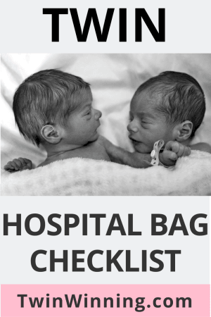 Twin Hospital Bag Checklist - Twin Winning