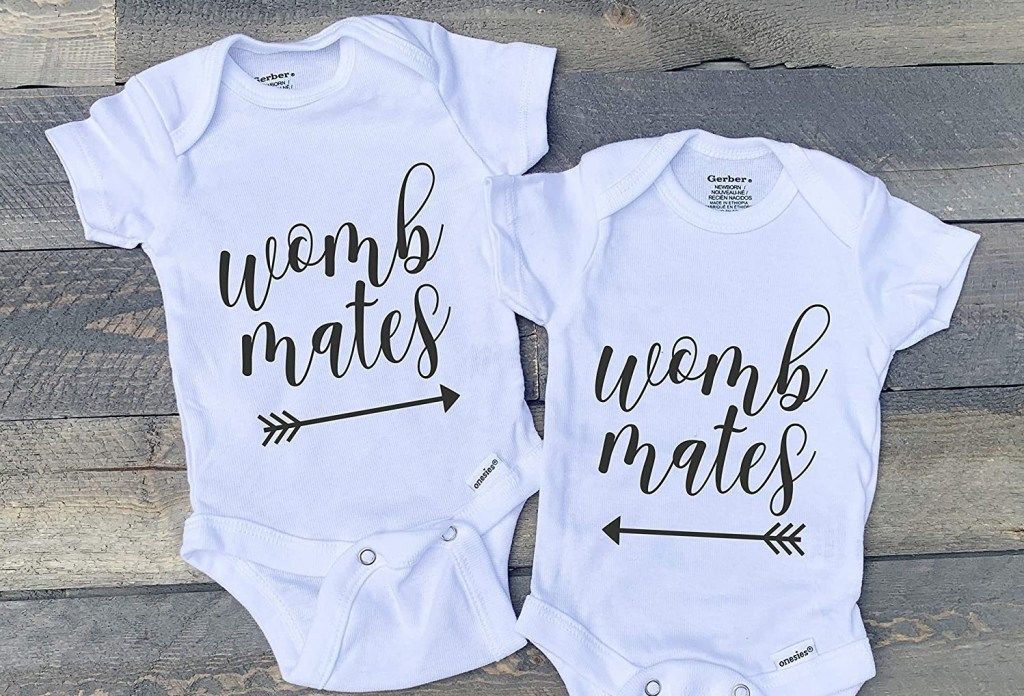 Womb Mates Personalized Twin Shirts or Bodysuits